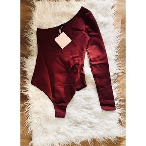 NWT- Kittenish Maroon Bodysuit